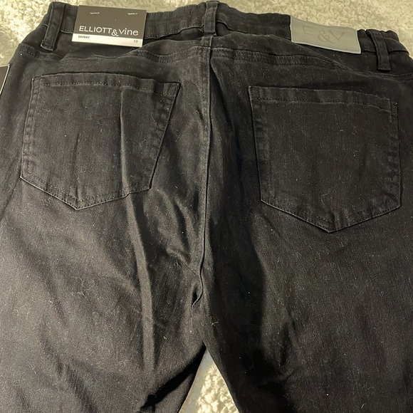 ELLIOTT & VINE Black Skinny Woman’s Jeans , Stretch - Picture 8 of 9
